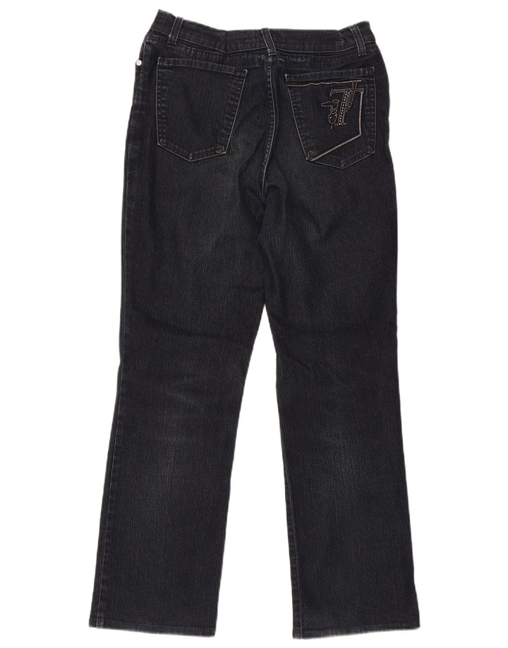 Jeans Dritti Donna Trussardi W30 L29 Cotone Blu Navy