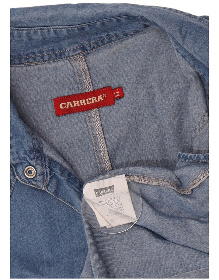 Camicia in denim da donna Carrera UK 18 XL cotone blu