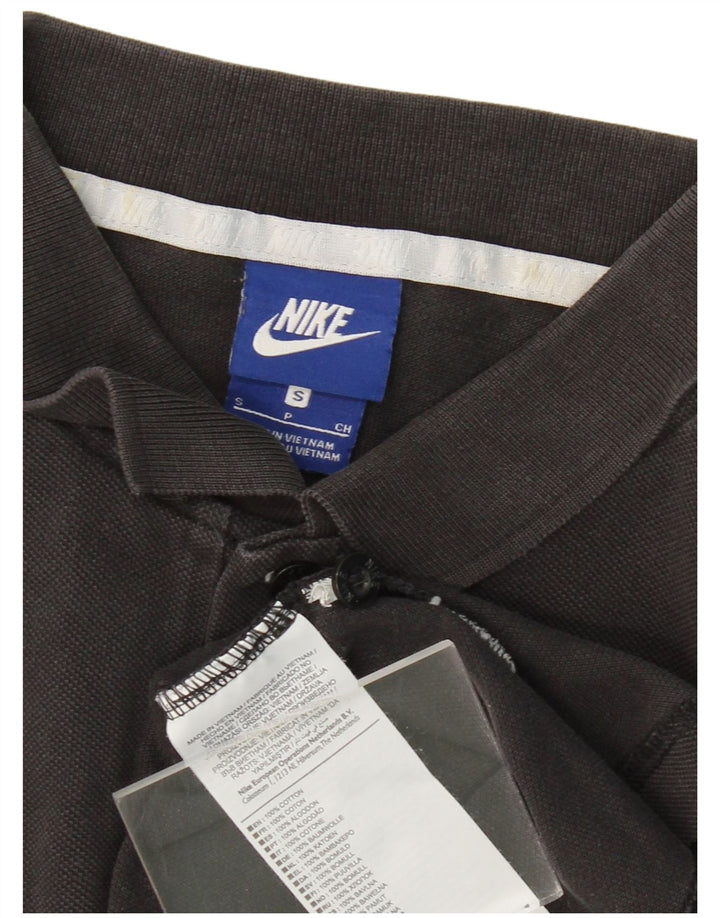 NIKE Mens Polo Shirt Small Black Cotton