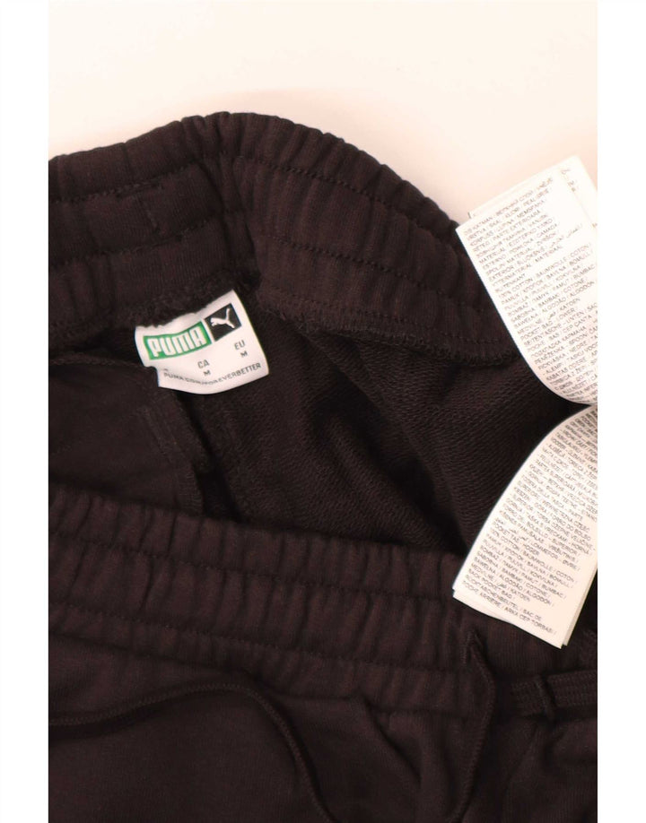 Pantaloni della tuta da donna Puma UK 14 Medium Black Cotton