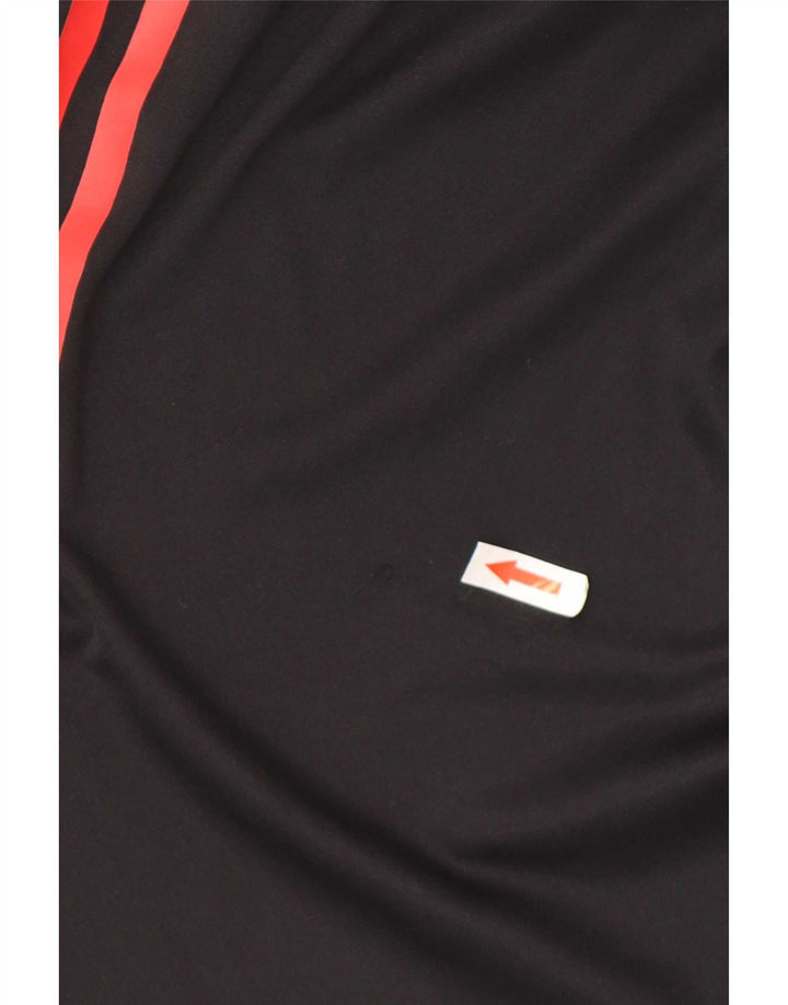 Pantaloncini sportivi Adidas da uomo AC Milan piccoli in poliestere nero