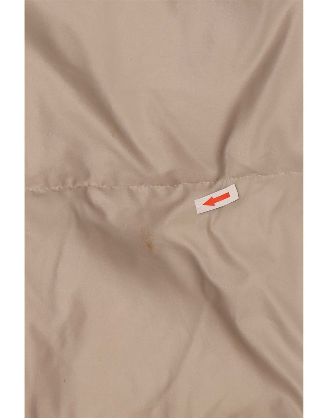 Giacca imbottita ampia da uomo vintage UK 36 piccola in nylon bianco