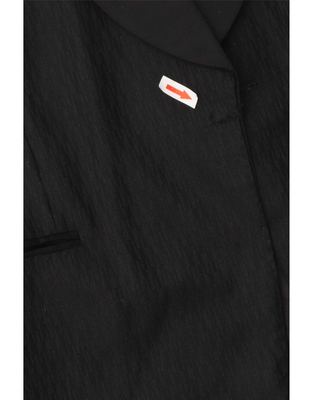 Giacca blazer aperta da uomo vintage UK 40 grande nera