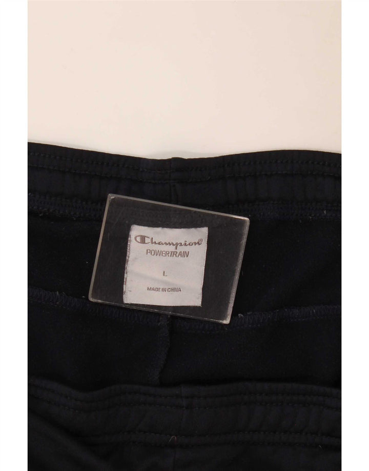 Pantaloni da tuta da uomo Champion Large in poliestere blu navy