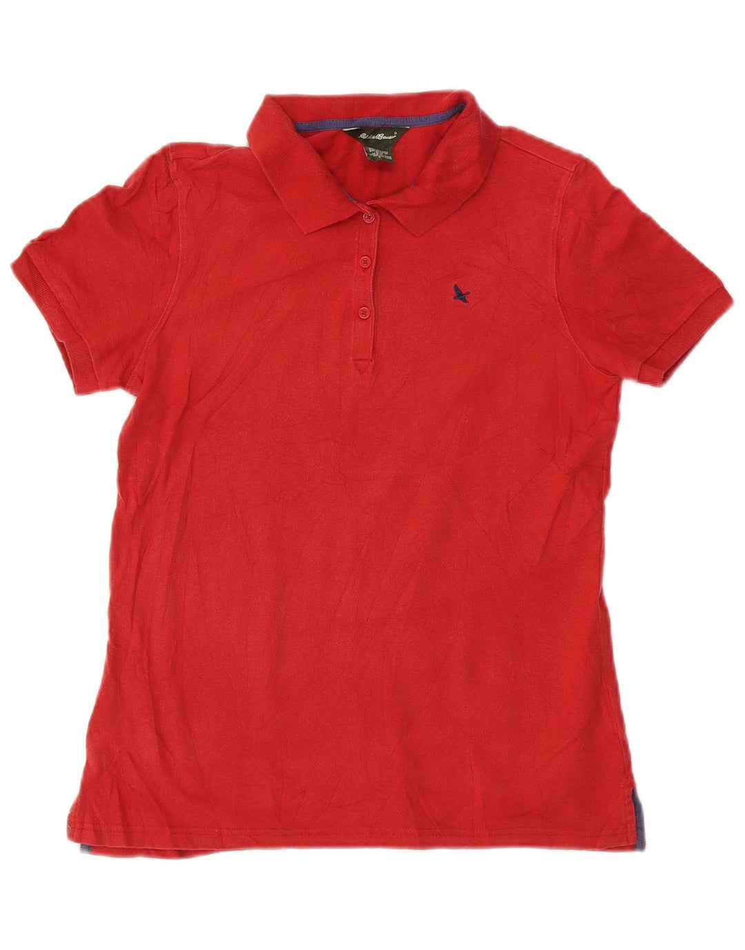 Polo da donna EDDIE BAUER UK 10 piccola in cotone rosso