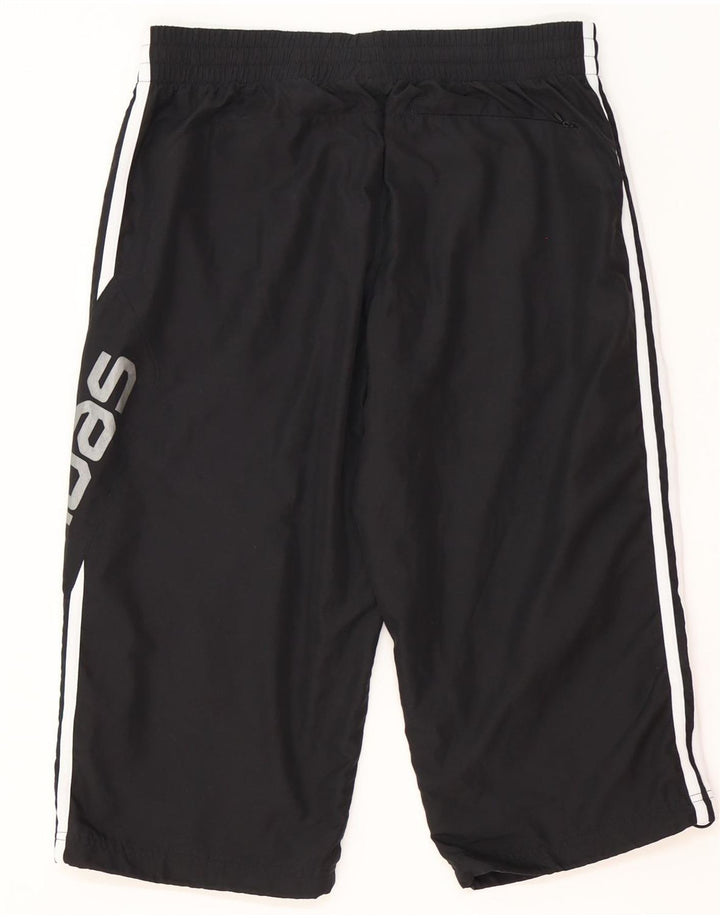 Pantaloncini sportivi da uomo Adidas Graphic Bermuda medio poliestere nero