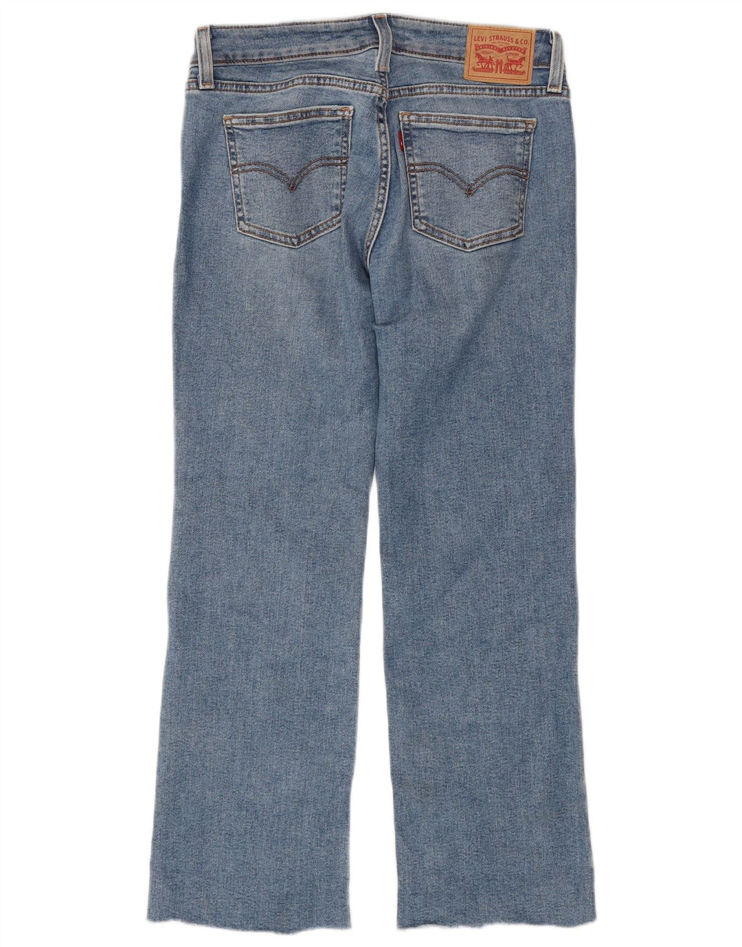 Jeans Levi's da donna super bassi bootcut W28 L30 cotone blu