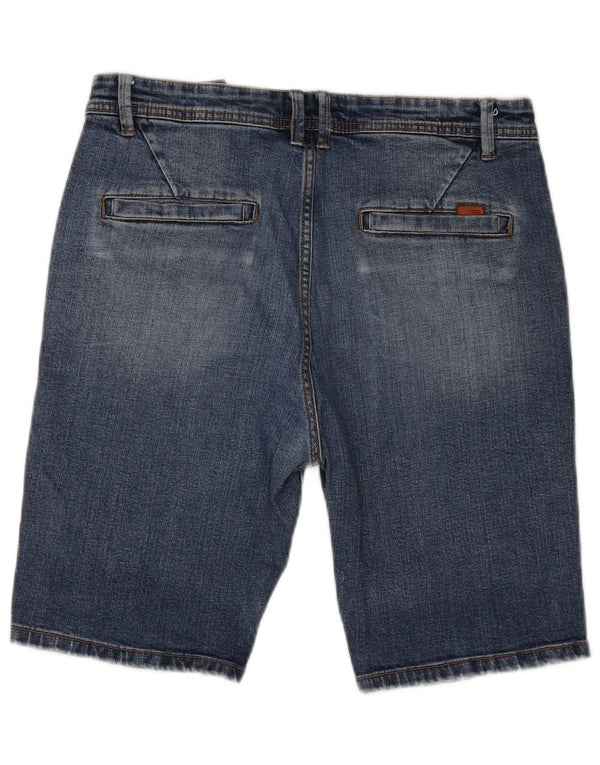 Pantaloncini di jeans da uomo Zara EU 42 Large W32 Blu