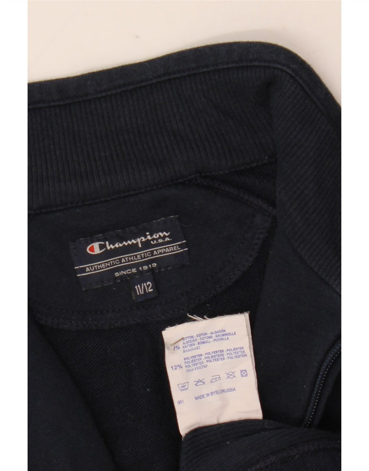Giacca da tuta da ragazzo Champion 11-12 anni in cotone blu navy