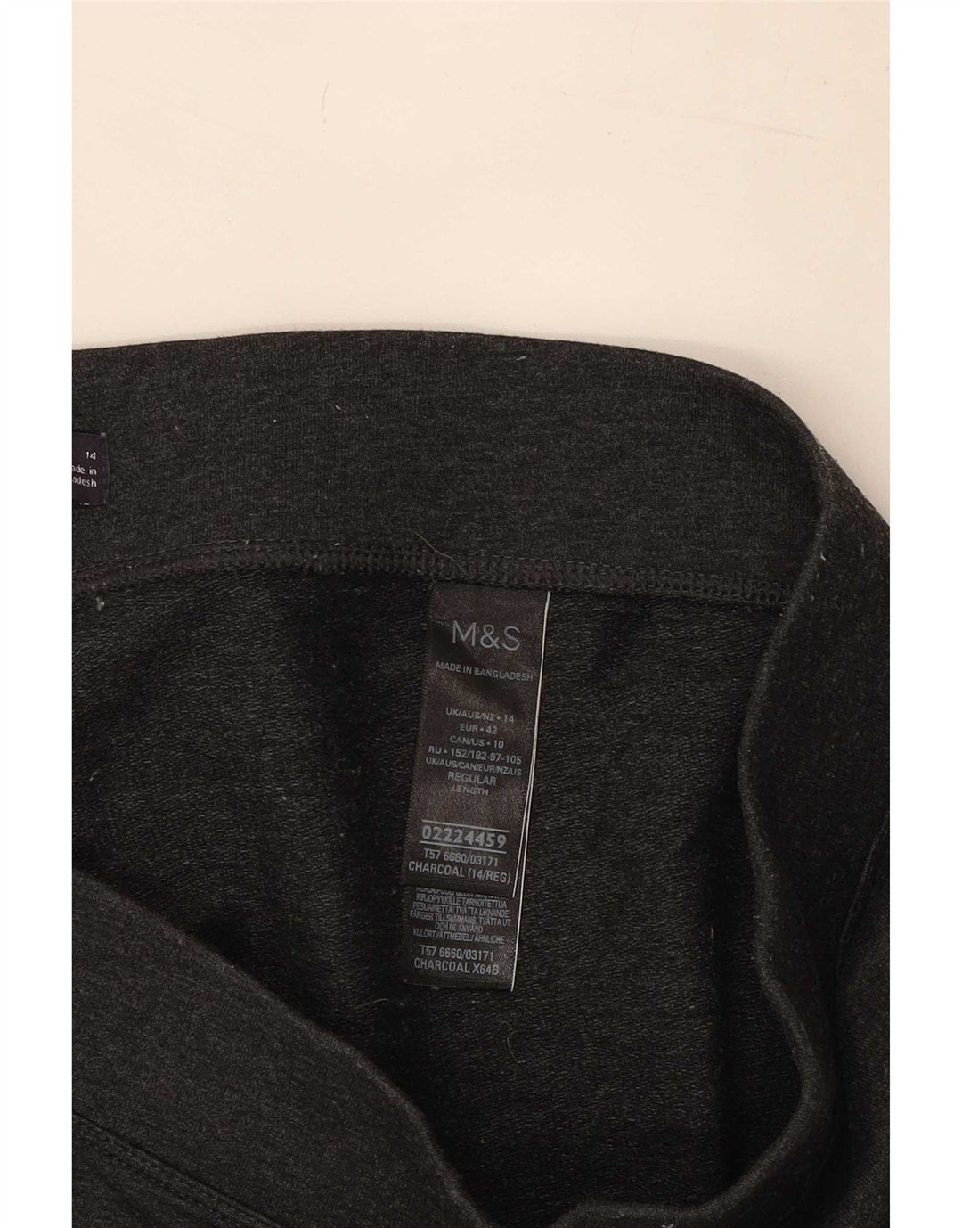 Leggings da donna Marks & Spencer UK 14 grande cotone grigio