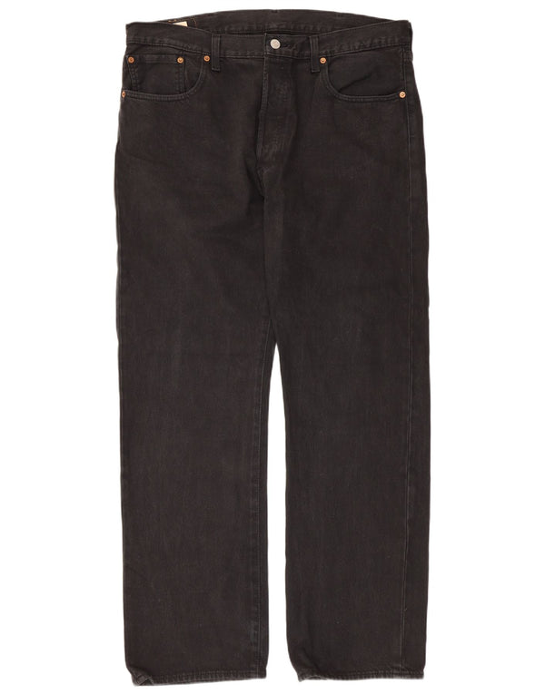 Levi's Uomo 501 Jeans dritti W38 L32 Cotone Nero