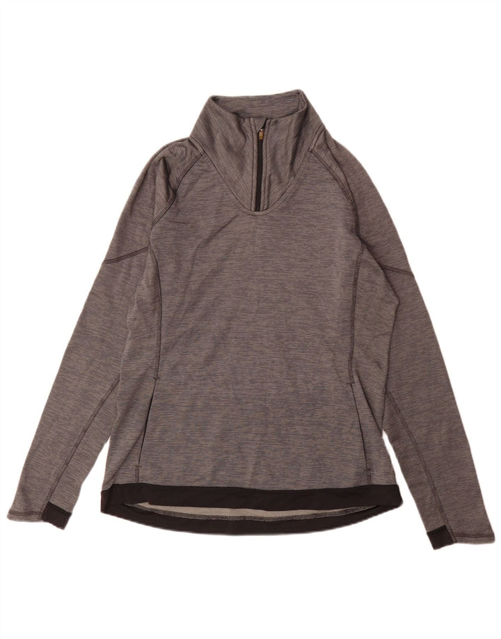 Tuta da ginnastica Champion da donna Performance Pullover UK 16 Large Grey Striped