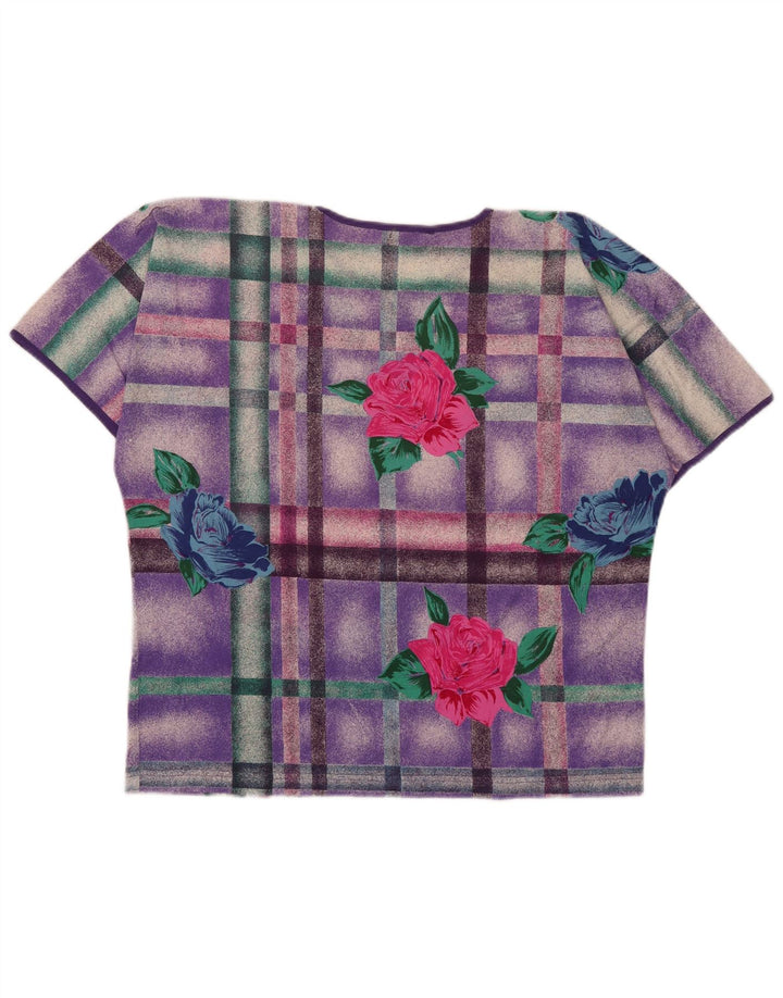 Marina Rinaldi T-shirt grafica da donna Top taglia 25 grande multicolore