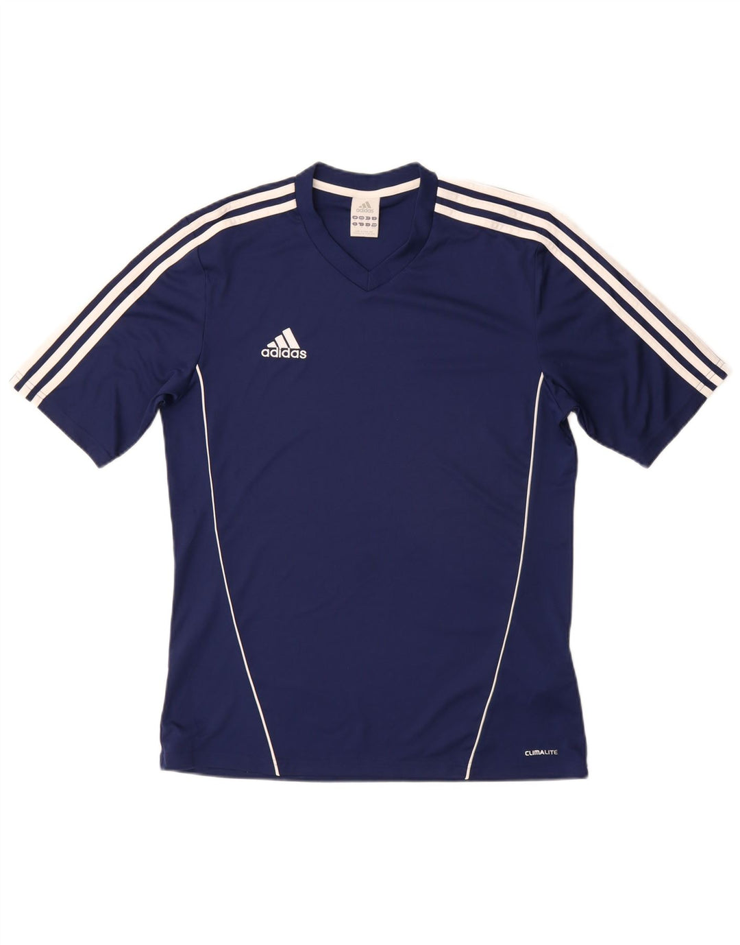 T-shirt ADIDAS da uomo Climalite Top medio in poliestere blu navy