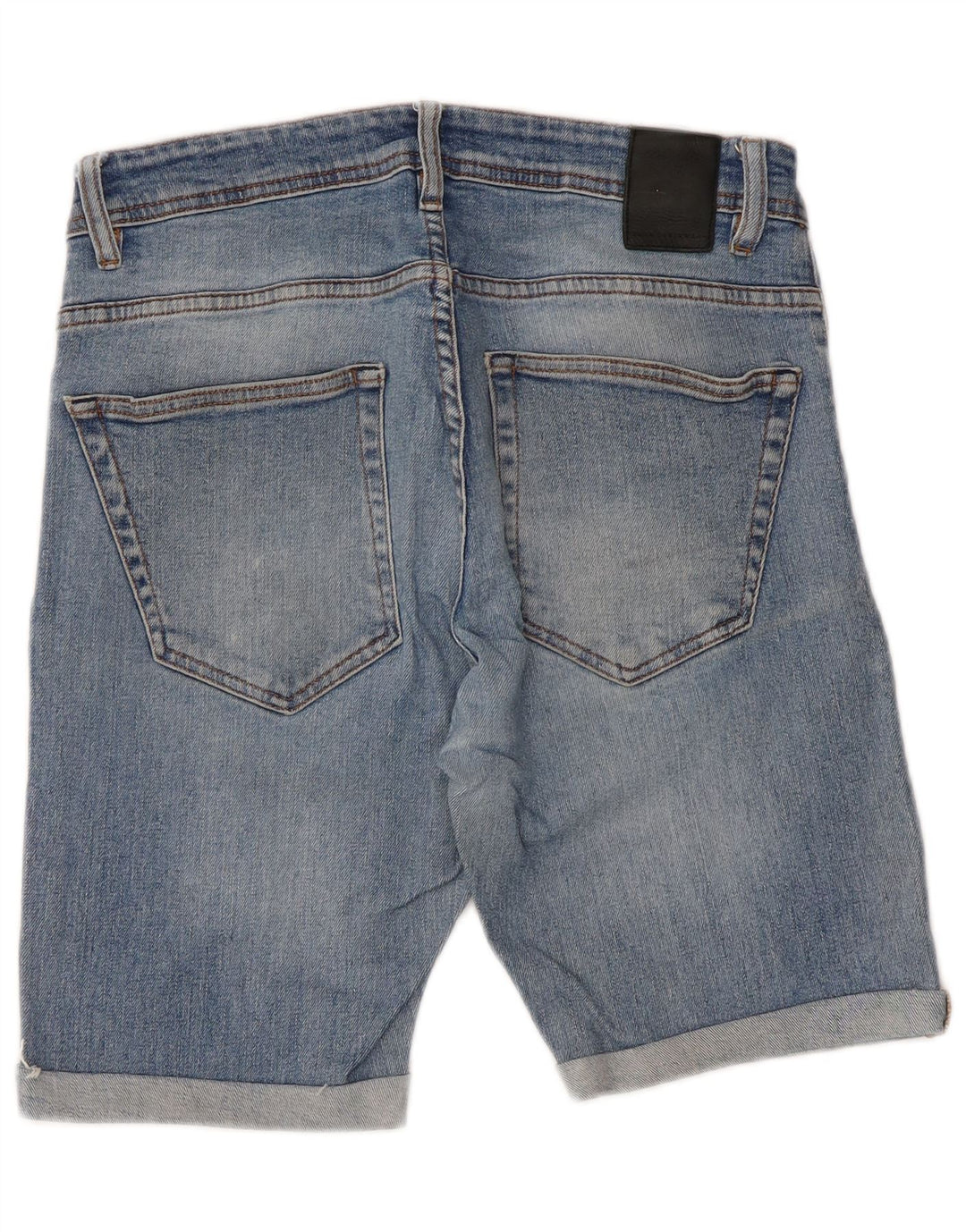 Pantaloncini di jeans da uomo Zara EU 42 Large W32 Blu