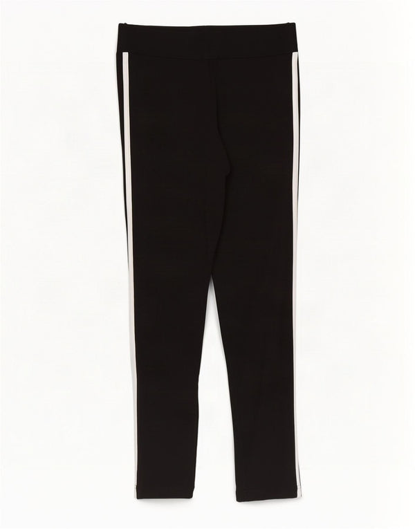 Adidas Womens Leggings UK 12/14 Medium Black Cotton
