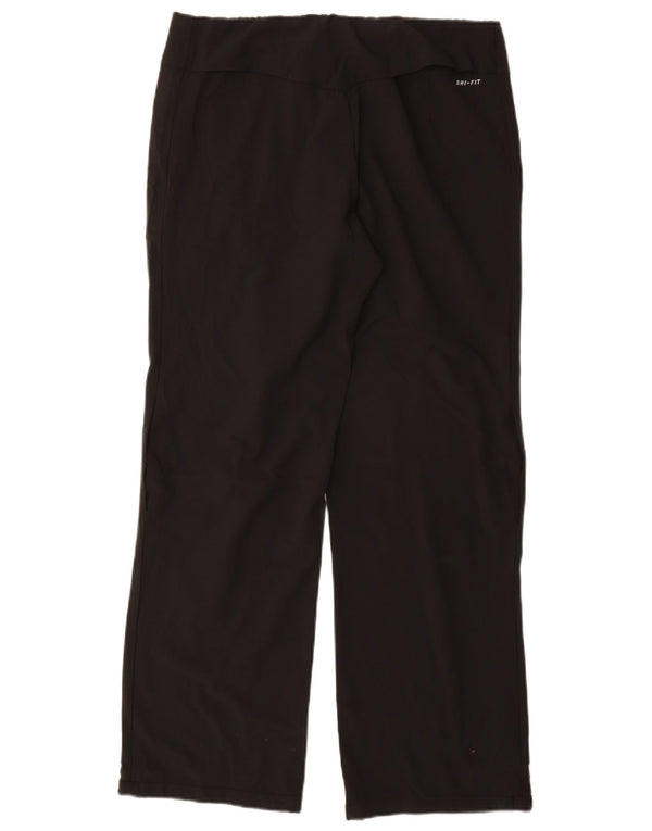 Pantaloni da tuta Nike Dri Fit da donna UK 14 Medium Nero Poliestere