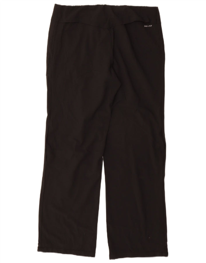 Pantaloni da tuta Nike Dri Fit da donna UK 14 Medium Nero Poliestere