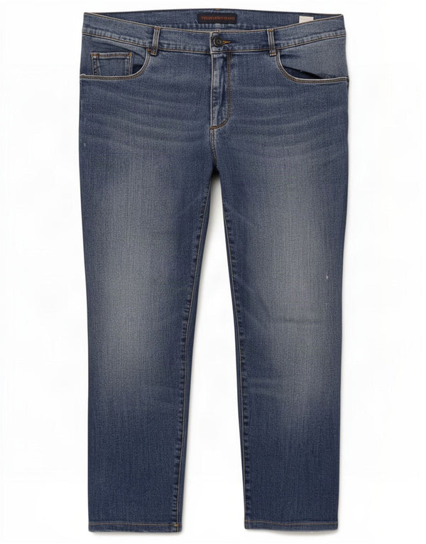 Jeans Straight Uomo Trussardi W40 L28 Cotone Blu