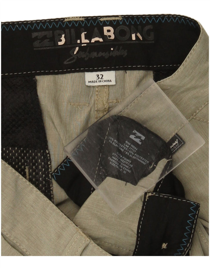 Pantaloncini chino da uomo BILLABONG W32 poliestere kaki medio