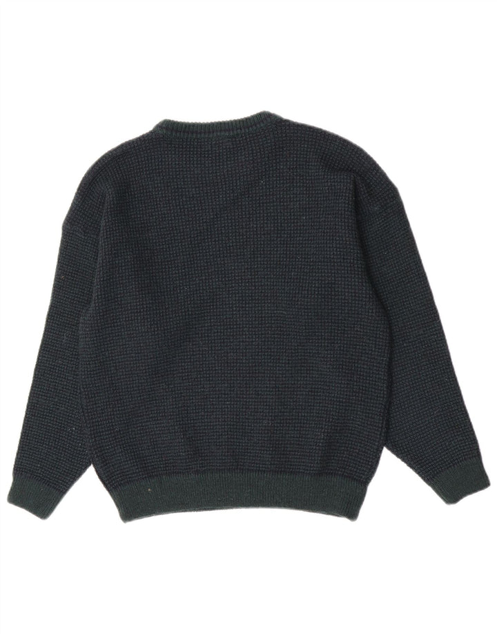 Maglione girocollo da uomo vintage IT 48 piccolo verde