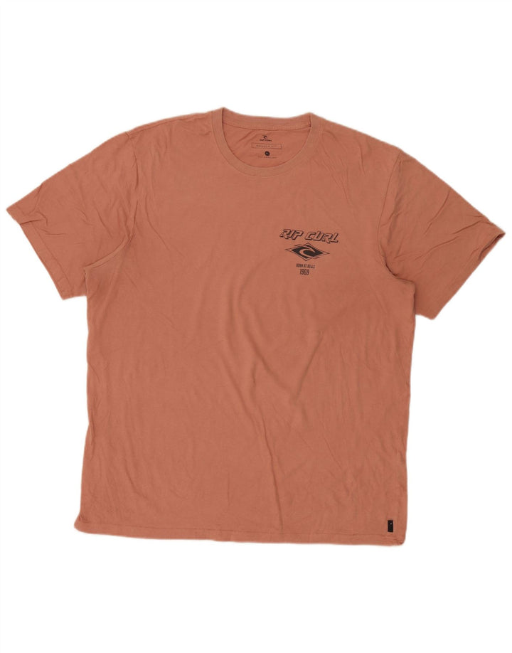 T-shirt grafica da uomo con vestibilità comoda Rip Curl XL rosa