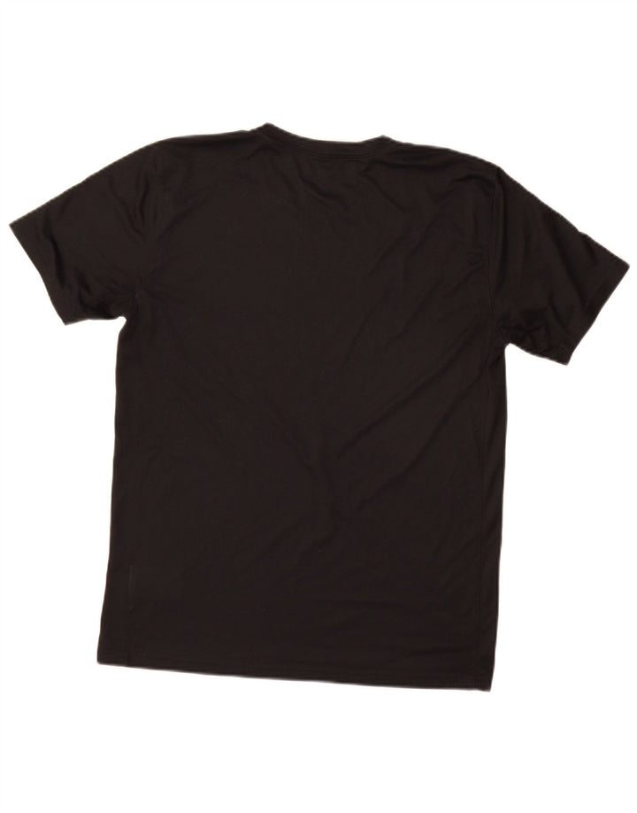 T-shirt Nike da uomo Dri Fit, top in poliestere nero medio