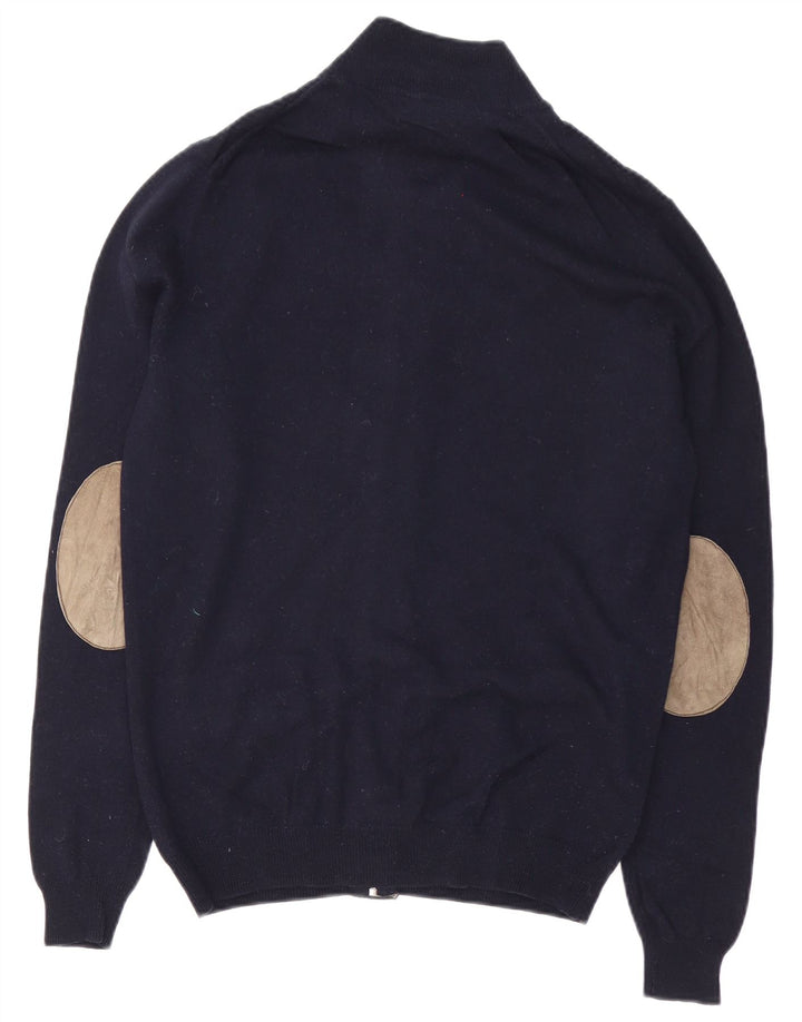 Maglione cardigan da uomo Massimo Dutti blu navy medio