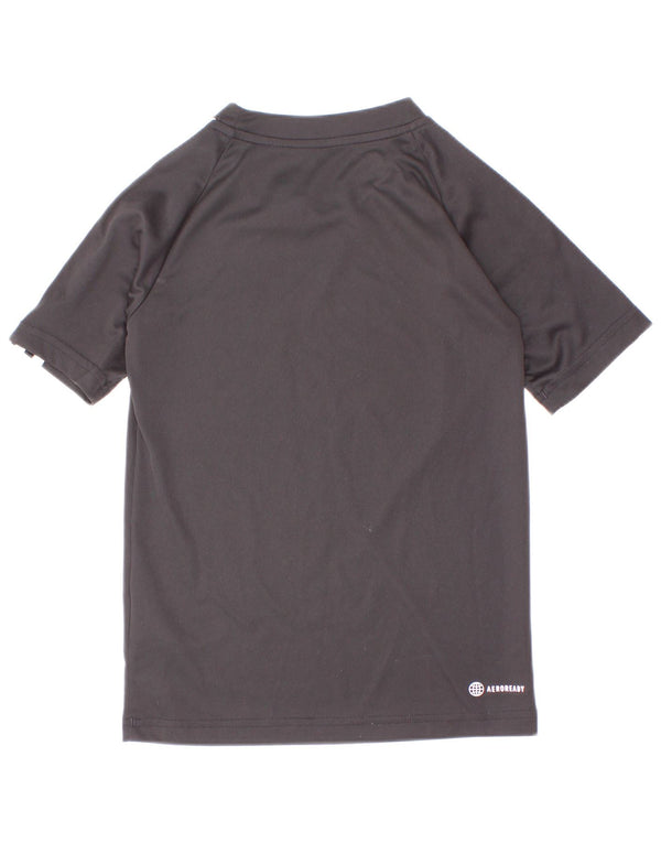 Maglietta Adidas Aeroready da ragazzo, 7-8 anni, in poliestere nero