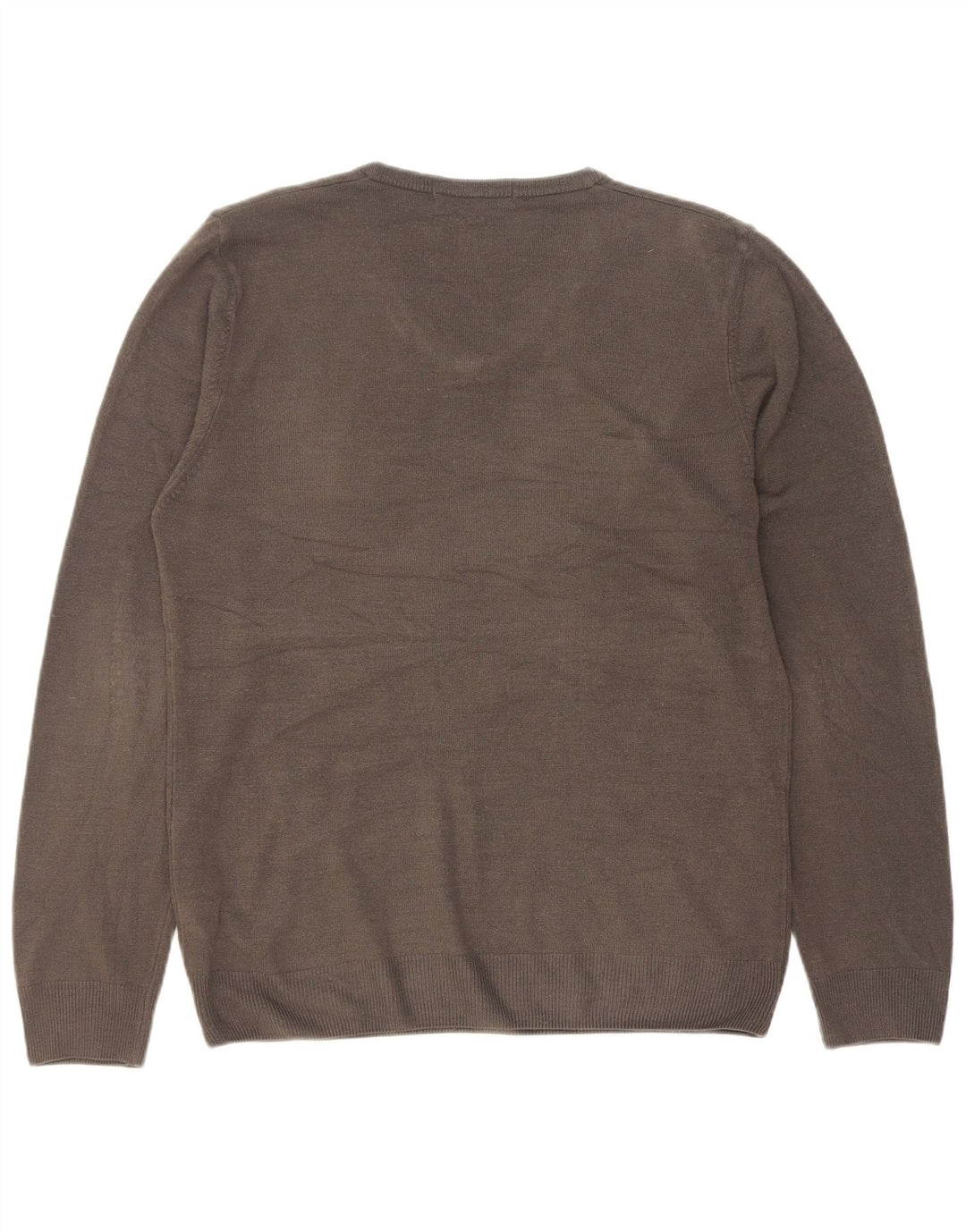 Maglione da uomo con scollo a V Marks & Spencer in acrilico grigio medio