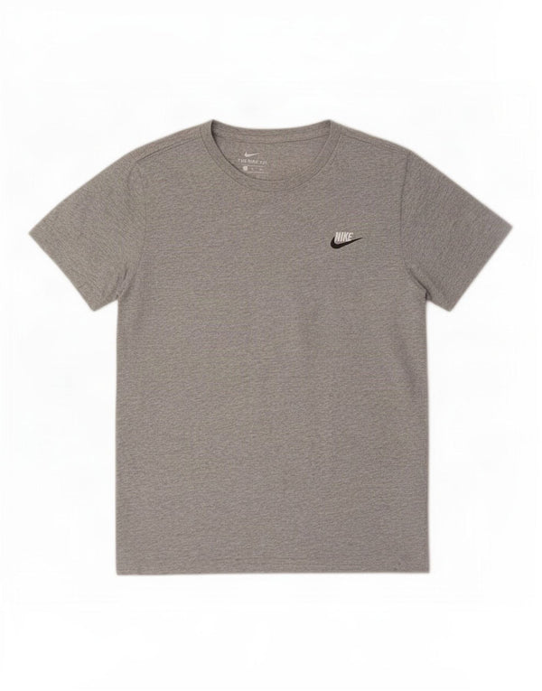 T-shirt Nike da uomo Top Small in cotone chiazzato grigio