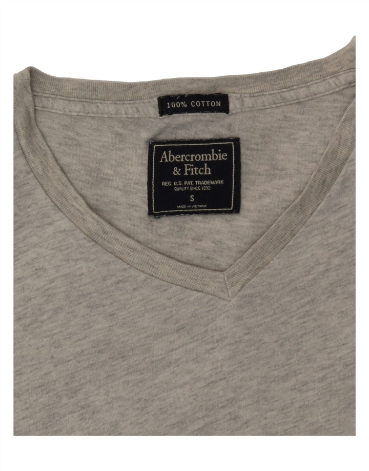 ABERCROMBIE & FITCH Mens T-Shirt Top Small Grey Cotton Vintage Abercrombie & Fitch and Second-Hand Abercrombie & Fitch from Messina Hembry 