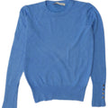 Maglione maglione girocollo da donna Zara UK 10 piccolo viscosa blu