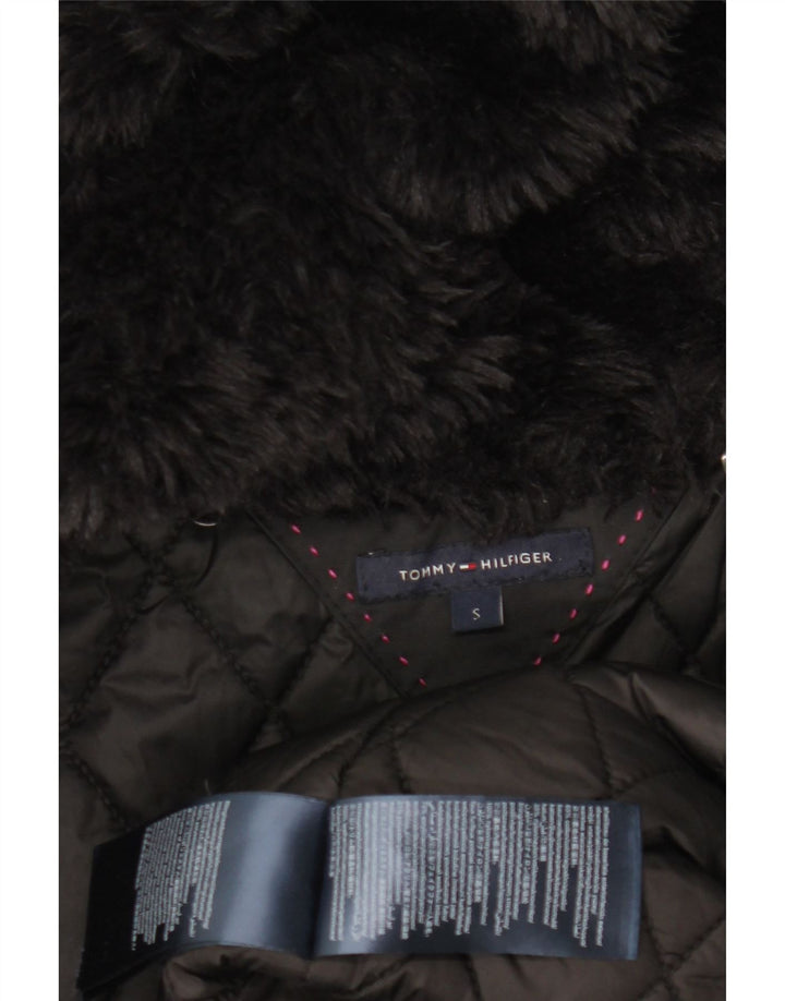 Giacca parka oversize con cappuccio da donna Tommy Hilfiger UK 10 piccola nera