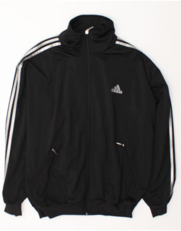 Giacca da tuta da uomo Adidas UK 40/42 grande poliestere nero