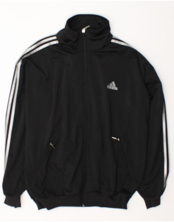 Giacca da tuta da uomo Adidas UK 40/42 grande poliestere nero