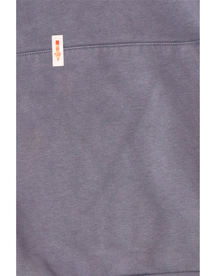 Felpa con cappuccio da ragazzo Adidas 15-16 anni in cotone blu