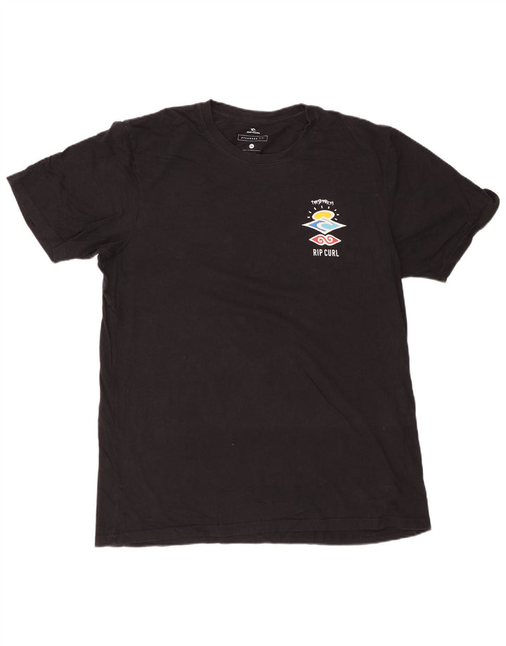 RIP CURL T-shirt grafica da uomo con vestibilità standard 2XL cotone nero