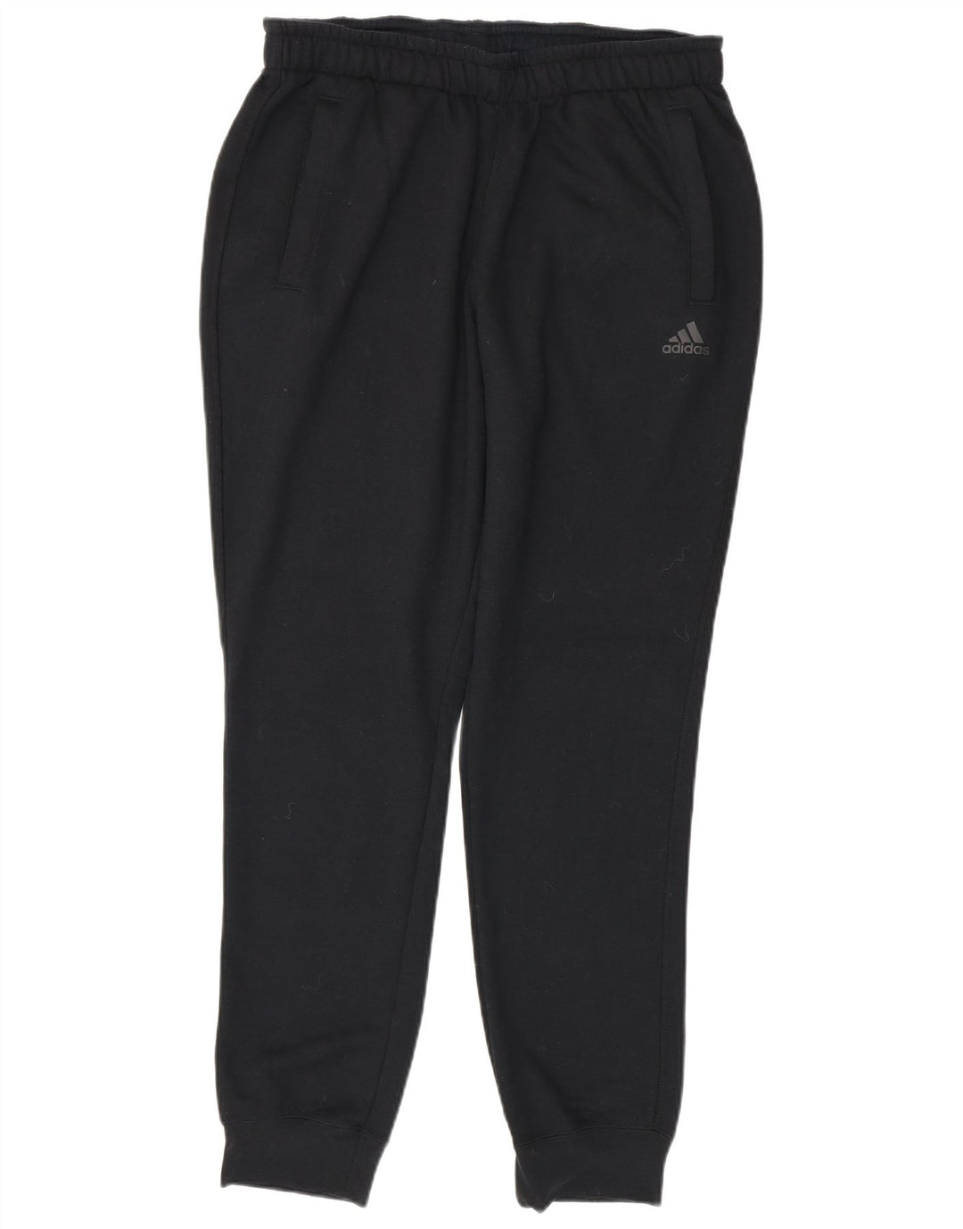 Pantaloni da tuta Adidas Climalite da uomo, pantaloni da jogging, grandi, in poliestere nero