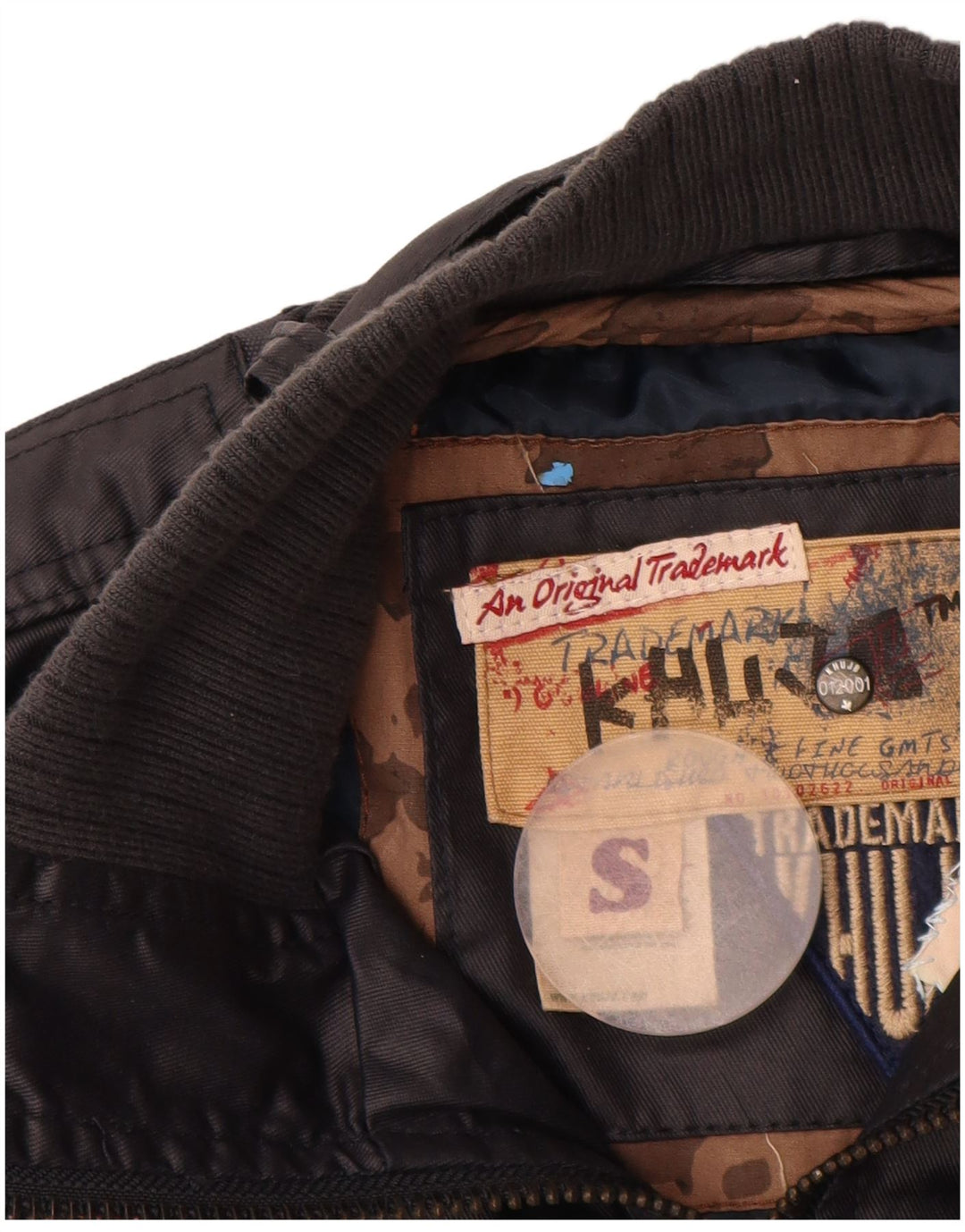 Giacca da donna KHUJO UK 10 piccola in cotone blu navy