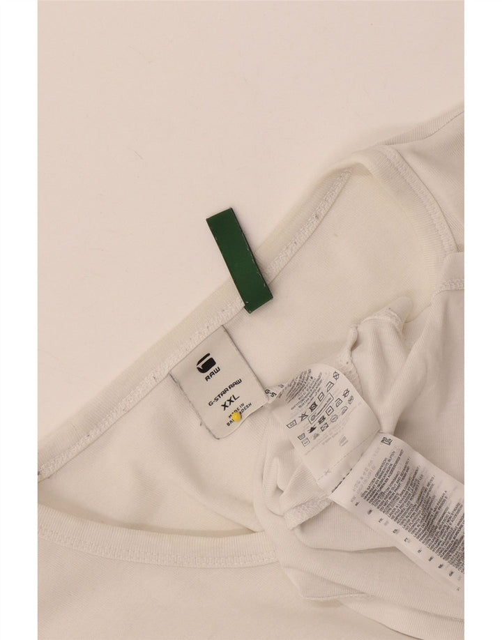 T-shirt da uomo G-Star Top 2XL cotone bianco