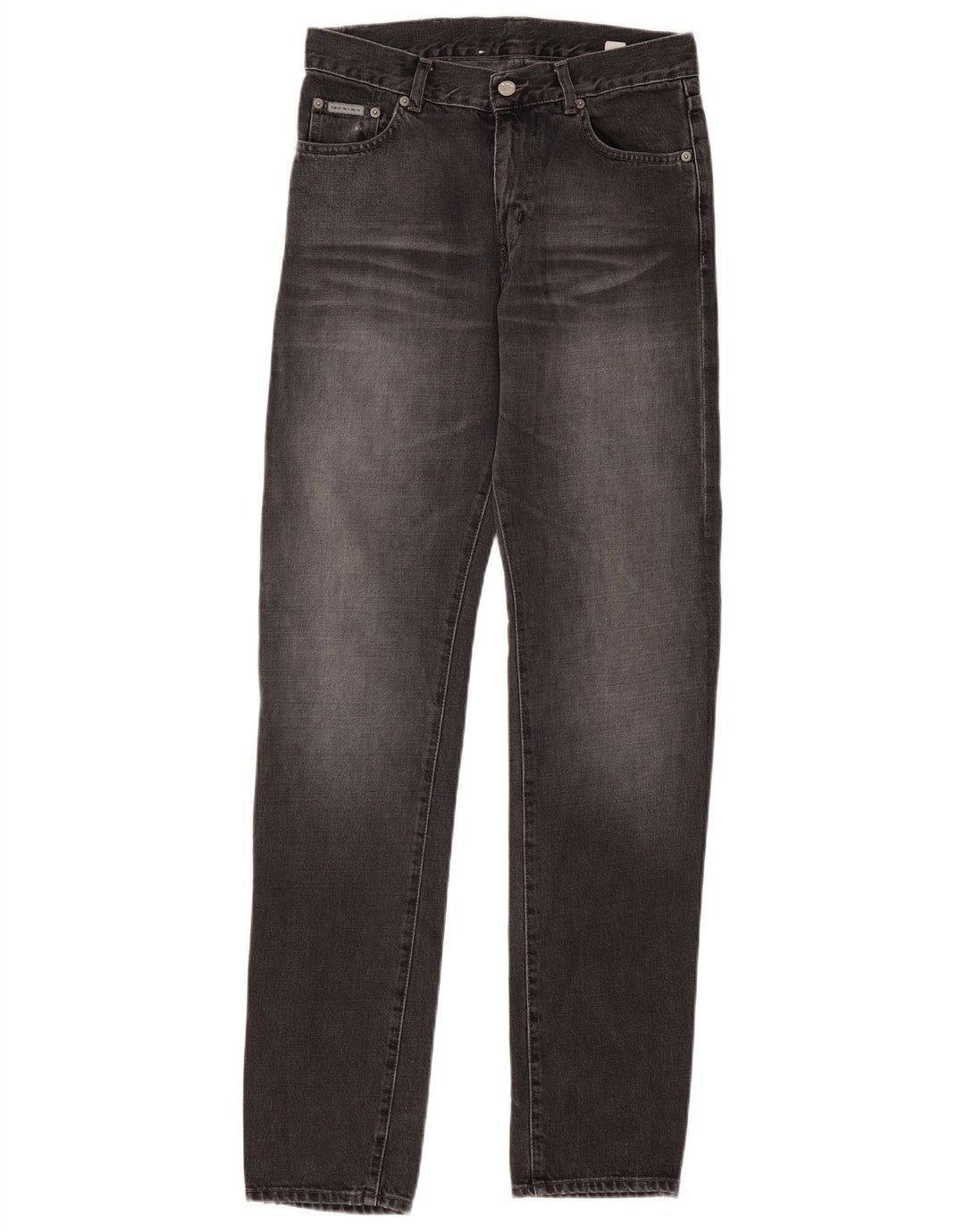 Jeans slim da uomo Calvin Klein W29 L33 cotone grigio