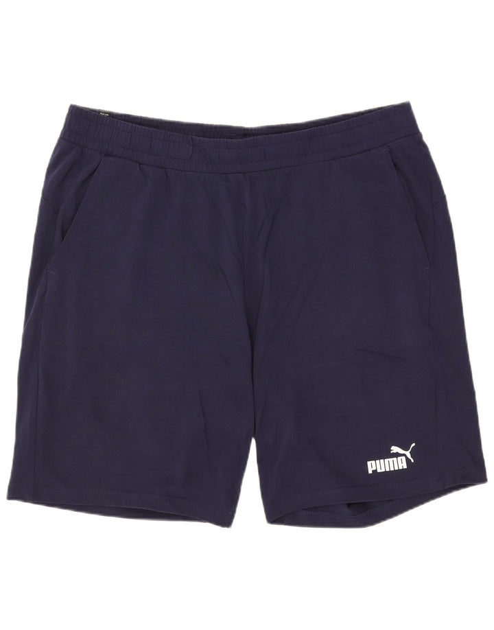 Pantaloncini sportivi Puma da uomo 2XL Blu navy