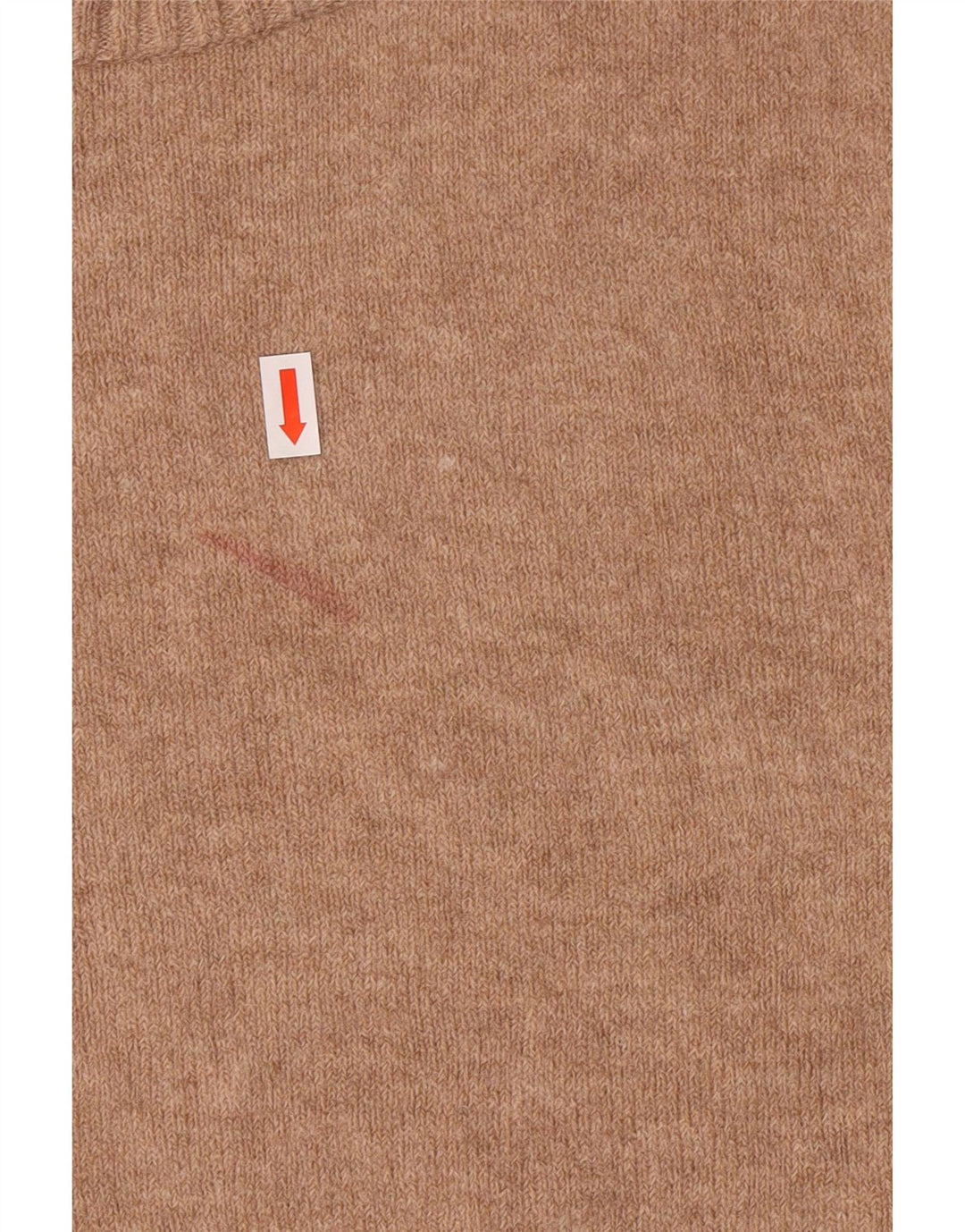 J. CREW Maglione girocollo da donna UK 14 Nylon marrone medio