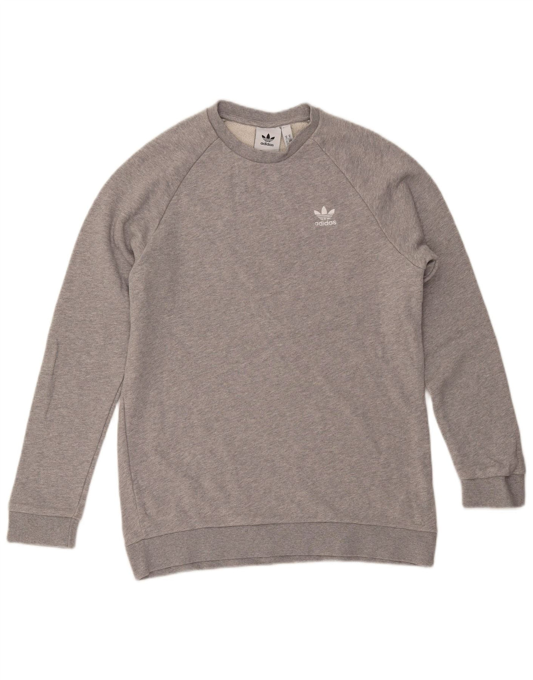 Felpa da uomo ADIDAS maglione cotone chiazzato grigio medio
