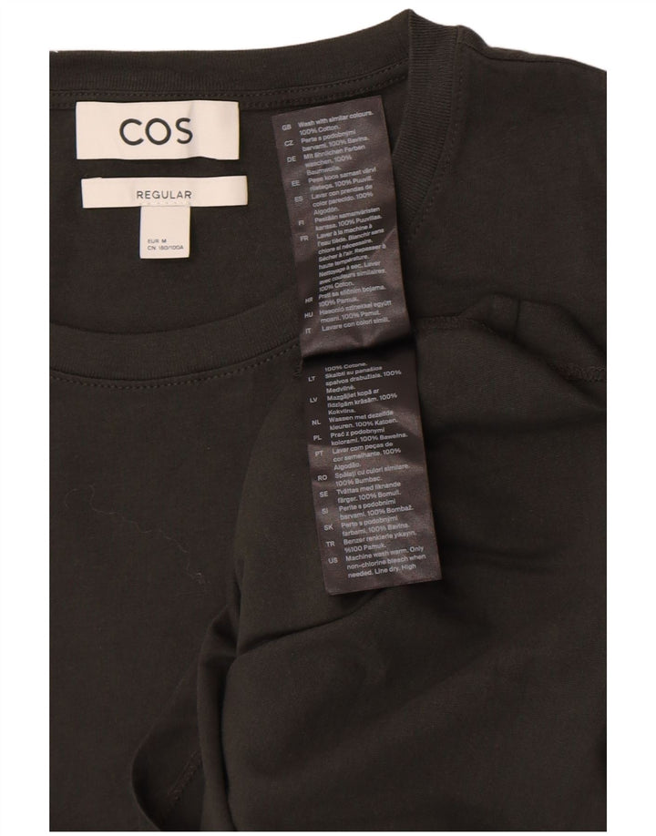 T-shirt regolare da uomo Cos Top in cotone kaki medio