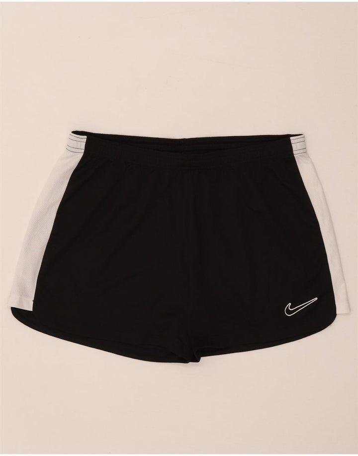 Pantaloncini sportivi Nike da donna UK 16 Large Nero Colourblock Poliestere