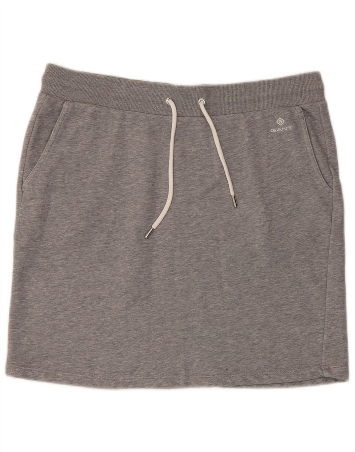 Minigonna da donna Gant UK 18 XL cotone grigio