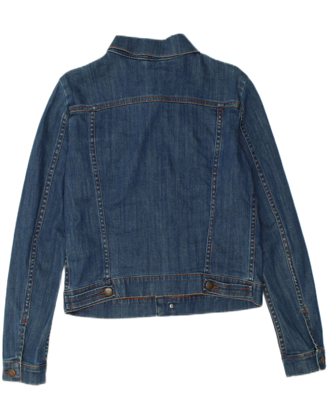 Giacca in denim corta da donna Jigsaw UK 10 piccola in cotone blu