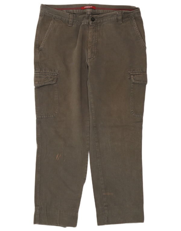 Pantaloni cargo dritti da uomo Carrera W38 L29 cotone kaki